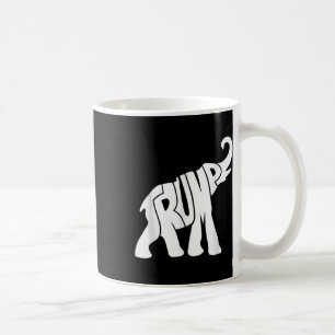 Taza De Café La camiseta de Donald Trump sobre los elefantes re