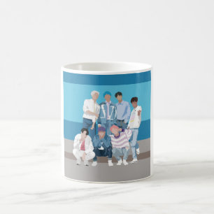 Taza De Café La camiseta de la banda de chicos