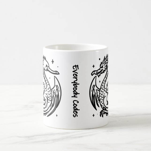 Taza De Café La canción de los pavos y los dragones (Centro)
