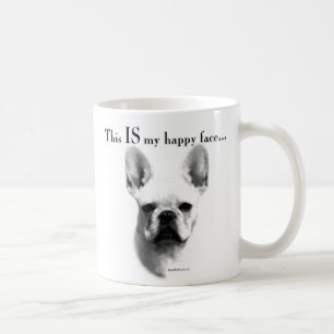 Taza De Café La cara feliz del Bulldog francés