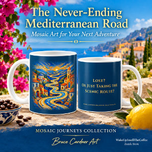 Taza De Café La carretera mediterránea sin fin