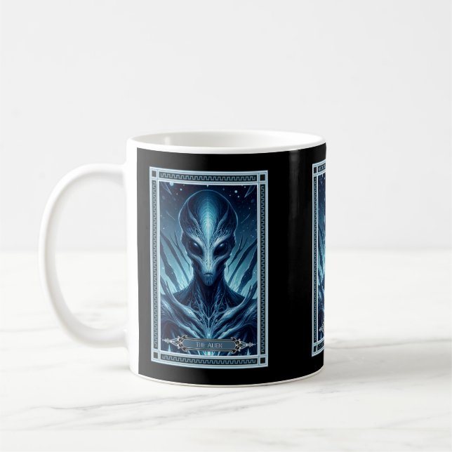 Taza De Café La carta de Alien Tarot (Izquierda)