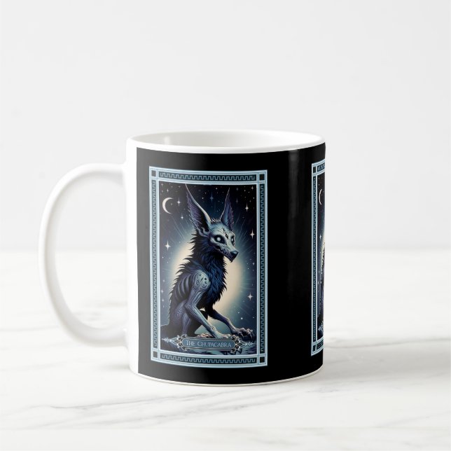 Taza De Café La carta de Chupacabra Tarot (Izquierda)
