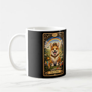 Taza De Café La Carta de Tarot del Corgi