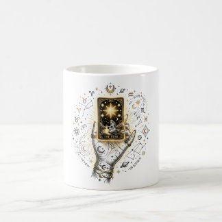 Taza De Café La carta de tarot La Estrella Arte Celestial Místi