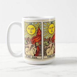 Taza De Café La carta del Sol Tarot Arte vintage Rider-Waite