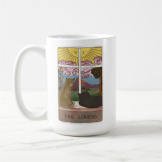 Taza De Café La carta tarot de los amantes