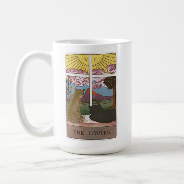 Taza De Café La carta tarot de los amantes (Izquierda)
