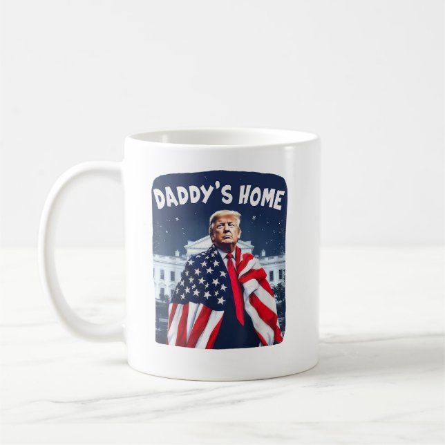 Taza De Café La casa de papá, Trump, rosa 2024, vuelve a Estado (Izquierda)