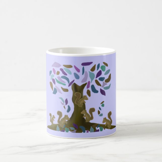 Taza De Café La casa del árbol de la ardilla (Centro)