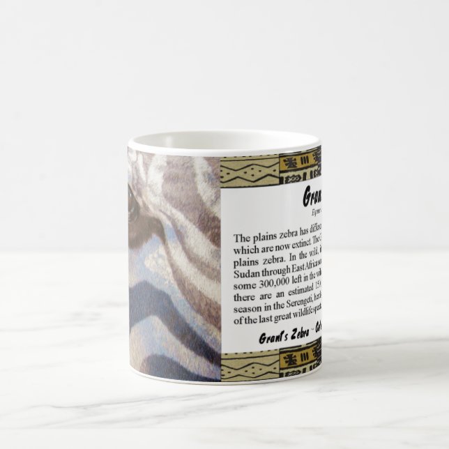 Taza De Café La cebra de Grant (Centro)