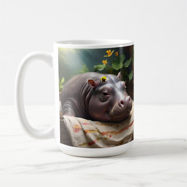 Taza De Café **"La cesta de los sueños: La cómoda siesta de un  (Izquierda)