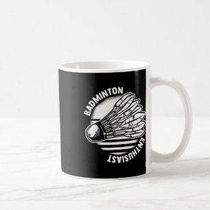 Taza De Café La chaqueta de Badminton Enthusiast Shuttle