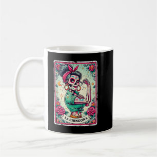Taza De Café La Chingona Tarot Card Divertida jerga española Bo