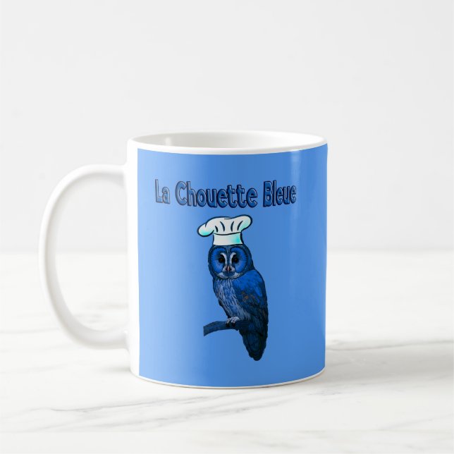 Taza De Café La Chouette Bleue Cafe (Izquierda)
