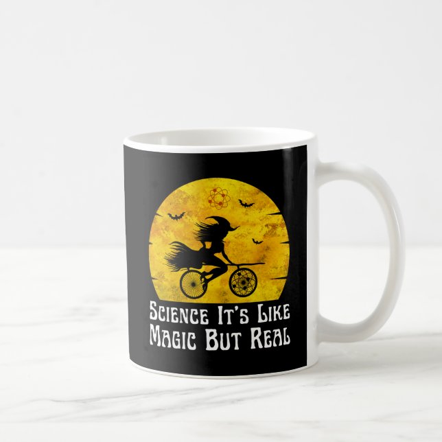 Taza De Café la ciencia es como la magia pero real (Derecha)