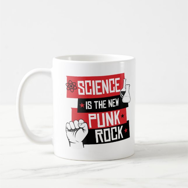 Taza De Café La CIENCIA ES el NUEVO PUNK ROCK - RESISTA - - (Izquierda)