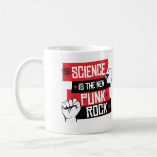 TAZA DE CAFÉ LA CIENCIA ES LA NUEVA ROCA DE PUNK