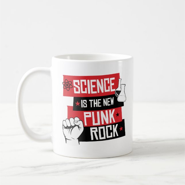 Taza De Café La ciencia es la nueva roca del punk (Izquierda)