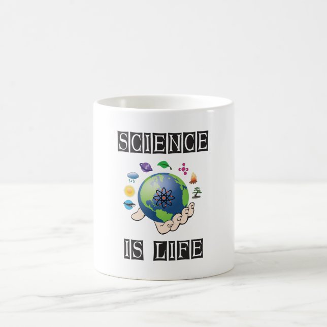Taza De Café La ciencia es la vida (Centro)
