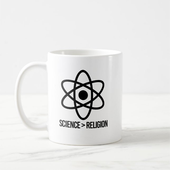 Taza De Café La ciencia es mayor que la religión (Izquierda)