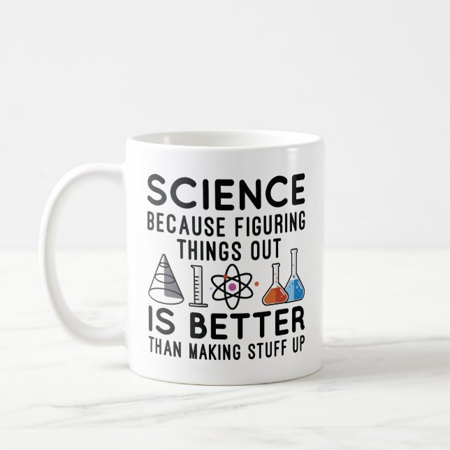 Taza De Café La ciencia está descubriendo las cosas (Izquierda)