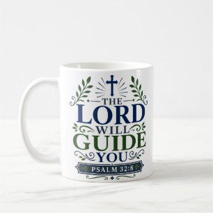 Taza De Café La cita de la Escritura de la mañana El Señor te g