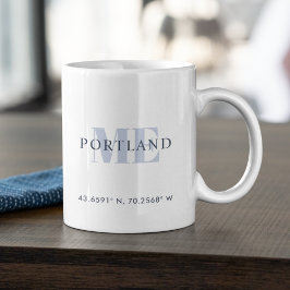 Taza De Café La ciudad de Personalizado rústica coordina la lon