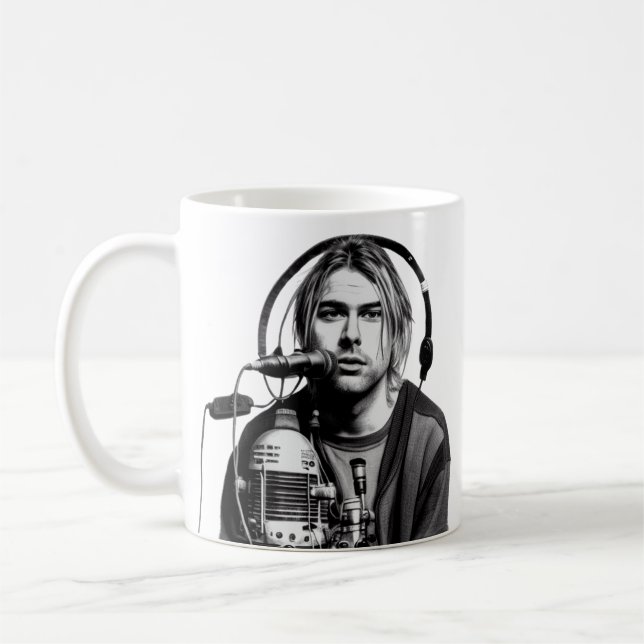 Taza De Café La clásica Nirvana El fin de la música (Izquierda)