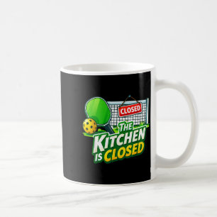 Taza De Café La cocina está cerrada jugador de pickleball diver