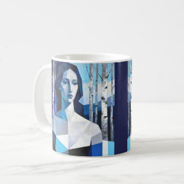 Taza De Café La compostura de “Caelith” – Un retrato abstracto