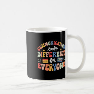 Taza De Café La Comunicación Parece Diferente Para El Autismo D