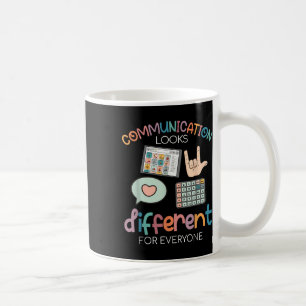 Taza De Café La Comunicación Parece Diferente Para El Autismo D