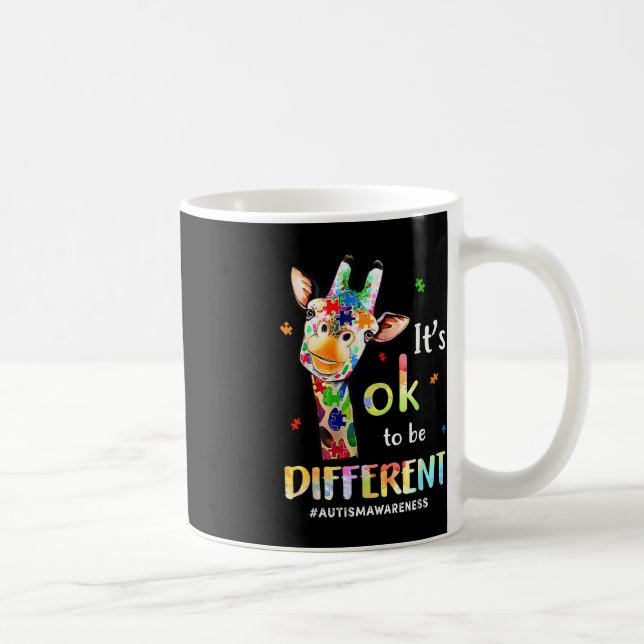 Taza De Café La Conciencia Del Autismo Cuesta A La Girafa Anima (Derecha)