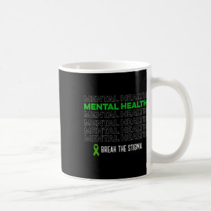 Taza De Café La Conciencia Sobre La Salud Rompe La Cinta Del Es