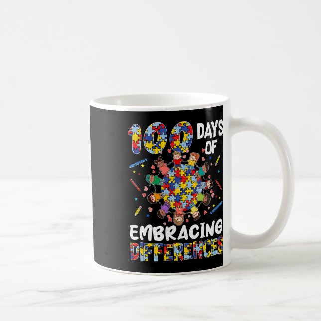 Taza De Café La concientización acerca del autismo suave abraza (Derecha)