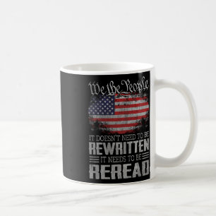 Taza De Café La Constitución De La Bandera De Los Ee.Uu. De Los