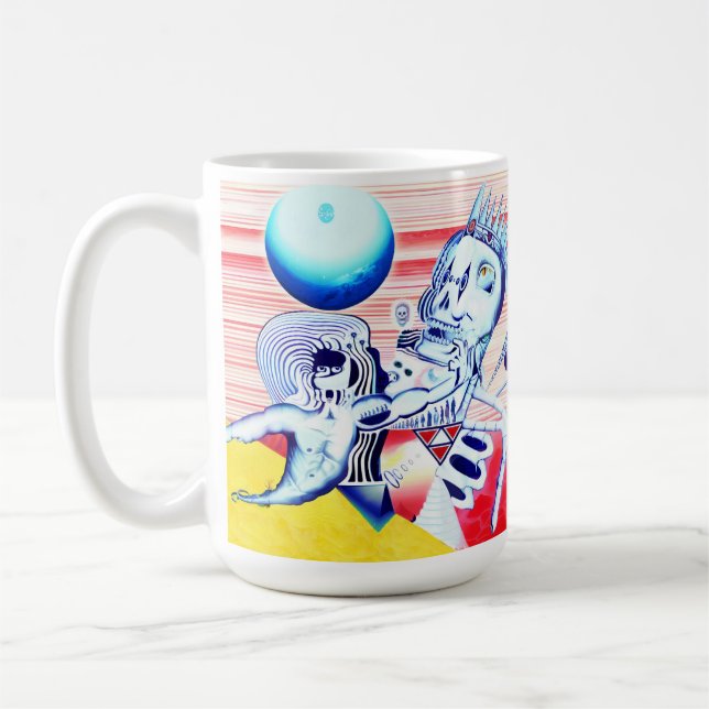 Taza De Café La corona de la muerte - Pintura de petróleo (Izquierda)