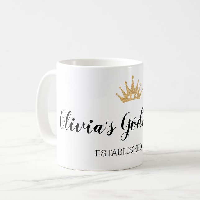 Taza De Café La Corona de Oro establece el año de la Madrina cr (Anverso izquierdo)