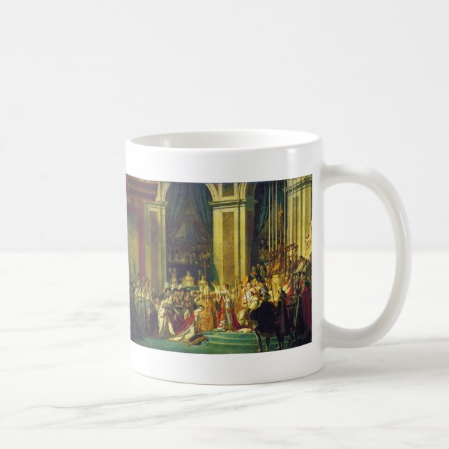 Taza De Café La coronación de Napoleon de Jacques Louis David (Derecha)