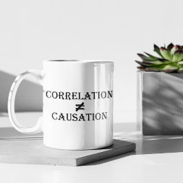 Taza De Café La correlación no es igual a causa