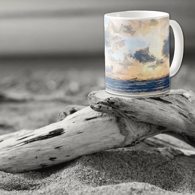 Taza De Café La costa de Ayrshire hacia Arran (Subido por el creador)