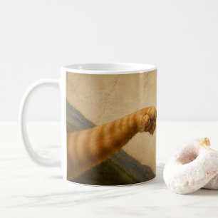 Taza De Café La Creación de Adam Gatos Arte de Parodia del Rena