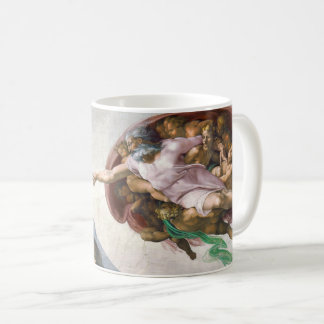 Taza De Café La creación de Adán por Miguel Ángel