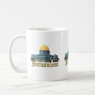 Taza De Café La cúpula clásica de Jerusalén del diseño rocoso