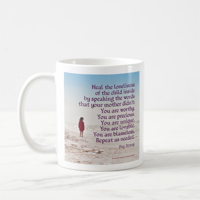Taza De Café La cura de Peg Streep es la abrazadera de soledad (Izquierda)