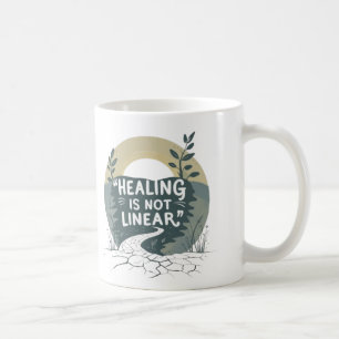 Taza De Café La curación no es lineal - Cita motivacional