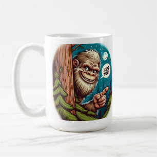 Taza De Café La curiosa búsqueda a pie de página desde atrás de
