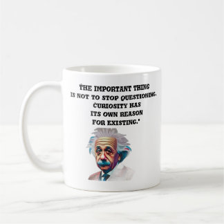 Taza De Café La curiosa mente mug EinsteinCotesMug