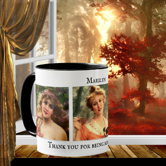 Taza De Café La dama de honor o su foto-foto-peluche
